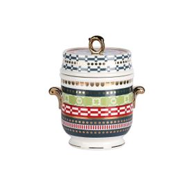 Lucky Art Lancelot New Bone China Porselen Kulplu 16 cm Kavanoz