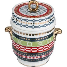 Lucky Art Lancelot New Bone China Porselen Kulplu 16 cm Kavanoz