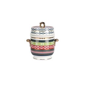 Lucky Art Lancelot New Bone China Porselen Kulplu 16 cm Kavanoz