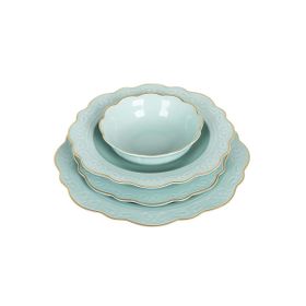 Lucky Art Laurance Mint 24 Parça Yemek Takımı