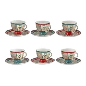 Lucky Art Liora Bone 6'lı Çay Fincanı Seti