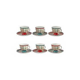 Lucky Art Liora Bone 6'lı Çay Fincanı Seti