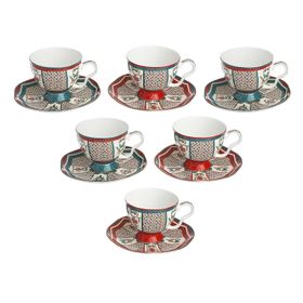 Lucky Art Liora Bone 6'lı Çay Fincanı Seti