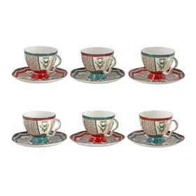 Lucky Art Liora Bone 6'lı Çay Fincanı Seti