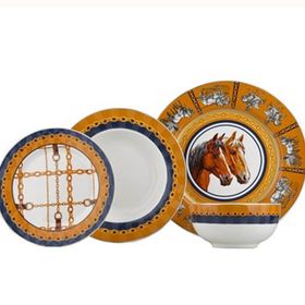 Lucky Art Lyeg 191 Noir 24 Parça Bone Yemek Takımı