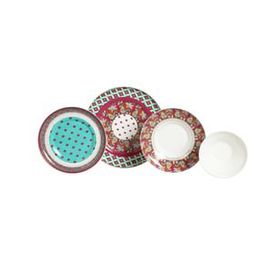 Lucky Art LYFG 055 Eliana Desenli New Bone China Porselen 24 Parça Yemek Takımı