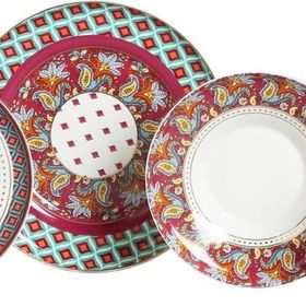 Lucky Art LYFG 055 Eliana Desenli New Bone China Porselen 24 Parça Yemek Takımı