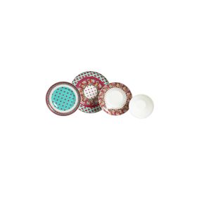 Lucky Art LYFG 055 Eliana Desenli New Bone China Porselen 24 Parça Yemek Takımı