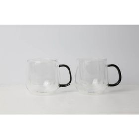 Lucky Art LYHL004 Classica 300 ml Çift Çidarlı Borasilikat Latte Bardak Seti