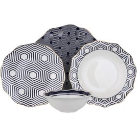 Lucky Art LYMI002 Adalie 24 Parça Yemek Takımı