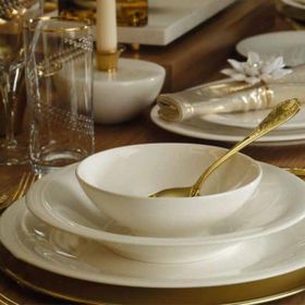 Lucky Art Royal Canterbury Flare Withe 60 Parça Yemek Takımı