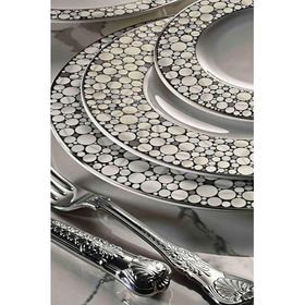 Lucky Art Royal Canterbury Lawrance Silver Pearl 72 Parça Yemek Takımı
