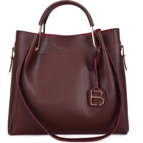 Lucky Bees Bordo Kadın İç Cüzdanlı El ve Omuz Çantası