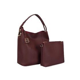 Lucky Bees Bordo Kadın İç Cüzdanlı El ve Omuz Çantası