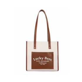 Lucky Bees Kahverengi Kadın El ve Omuz Çantası