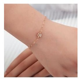 Lucky Gümüş Rose Kedi Patisi Kadın Bileklik