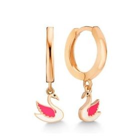 Lucky Gümüş Rose Kuğu Sallantılı Kadın Küpe