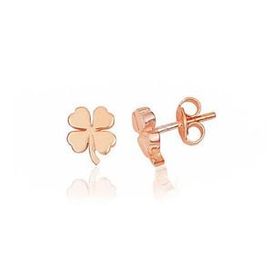 Lucky Gümüş Rose Yonca Çivili Kadın Küpe