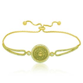Lucky Life 925 Ayar Gümüş Gold Kıtmir Kadın Bileklik