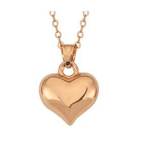 Lucky Life 925 Ayar Gümüş Rose 3 Boyutlu Kalp Kadın Kolye