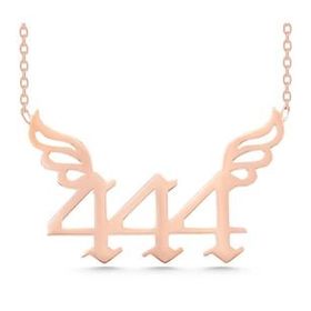 Lucky Life 925 Ayar Gümüş Rose 444 Melek Sayısı Kadın Kolye
