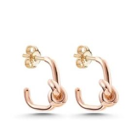 Lucky Life 925 Ayar Gümüş Rose Düğüm Kadın Küpe