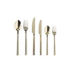 Luckyart LYTY 001 Royal Crown Gold Glory 36 Parça Çatal Kaşık Bıçak Takımı