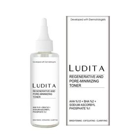 Ludita %10 AHA %2 BHA %1 Vitamin C Yenileyici ve Gözenek Sıkılaştırıcı 200 ml Peeling Tonik