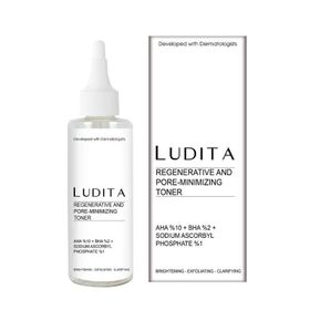 Ludita %10 AHA %2 BHA %1 Vitamin C Yenileyici ve Gözenek Sıkılaştırıcı 200 ml Peeling Tonik