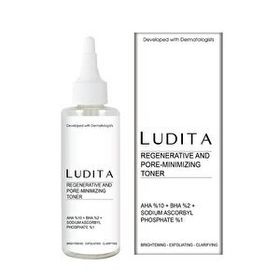Ludita %10 AHA %2 BHA %1 Vitamin C Yenileyici ve Gözenek Sıkılaştırıcı 200 ml Peeling Tonik