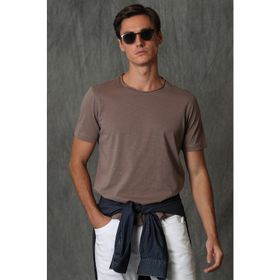 Lufian 111020149 Toprak Junya Basic Erkek T-shirt