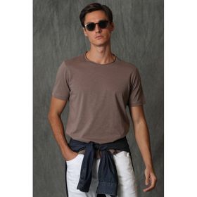 Lufian 111020149 Toprak Junya Basic Erkek T-shirt