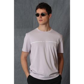 Lufian 111020156 Lila Carny Basic Erkek T-Shirt