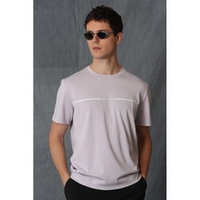 Lufian 111020156 Lila Carny Basic Erkek T-Shirt