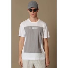 Lufian 111020168 Beyaz Richard Modern Grafik Erkek T-Shirt