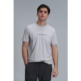 Lufian 111020190 Tony Taş Renk Erkek T-shirt