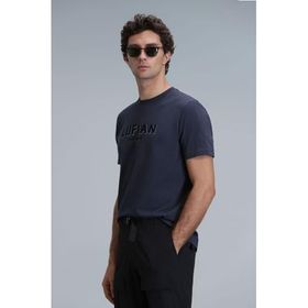 Lufian 111020191 Antrasit Bisiklet Yaka Gold Comfort Fit Erkek T-shirt