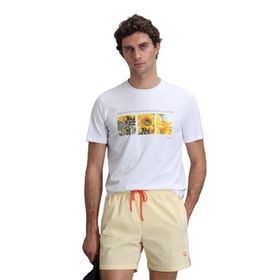Lufian 111020192 June Beyaz Modern Grafik Erkek T-Shirt