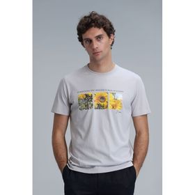 Lufian 111020192 June Taş Modern Grafik Erkek T-Shirt