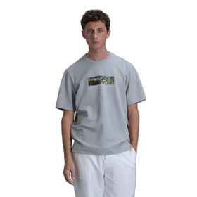 Lufian 111020193 Bianca Nane Yeşili Modern Grafik Erkek T-shirt