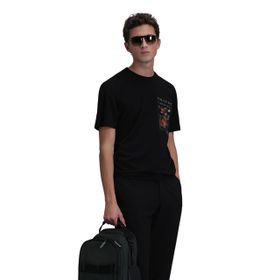 Lufian 111020202 Siyah Erkek T-shirt
