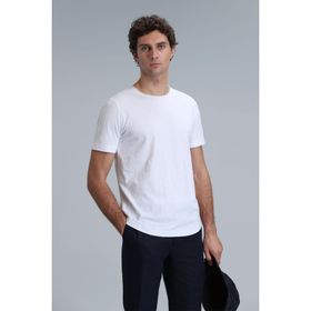 Lufian 111020203 Beyaz Erkek T-shirt