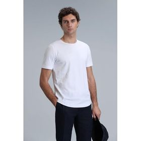 Lufian 111020203 Beyaz Erkek T-shirt