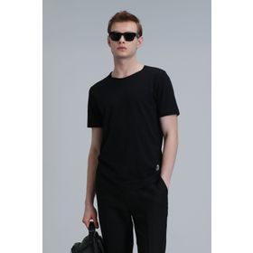 Lufian 111020203 Junya Siyah Erkek T-shirt