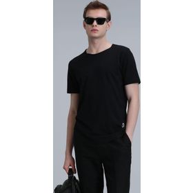Lufian 111020203 Junya Siyah Erkek T-shirt