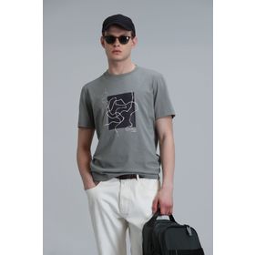 Lufian 111020205 Nally Saks Erkek T-shirt