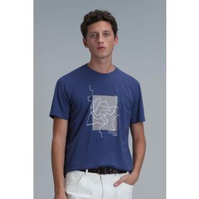 Lufian 111020205 Nally Saks Erkek T-shirt