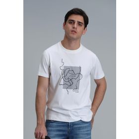 Lufian 111020205 Nally Saks Erkek T-shirt