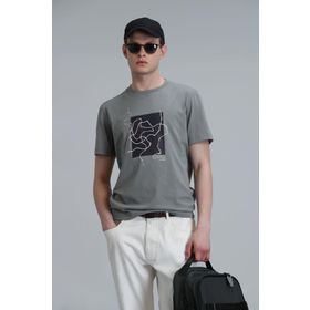 Lufian 111020205 Nally Saks Erkek T-shirt