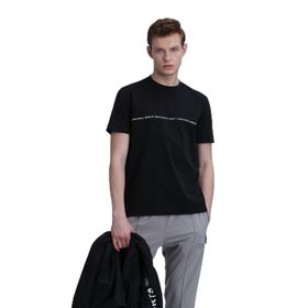 Lufian 111020211 Carlos Siyah Modern Grafik Erkek T-shirt